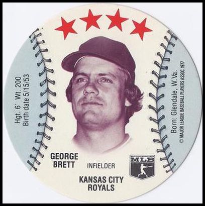 1977 Chilly Willee Discs George Brett